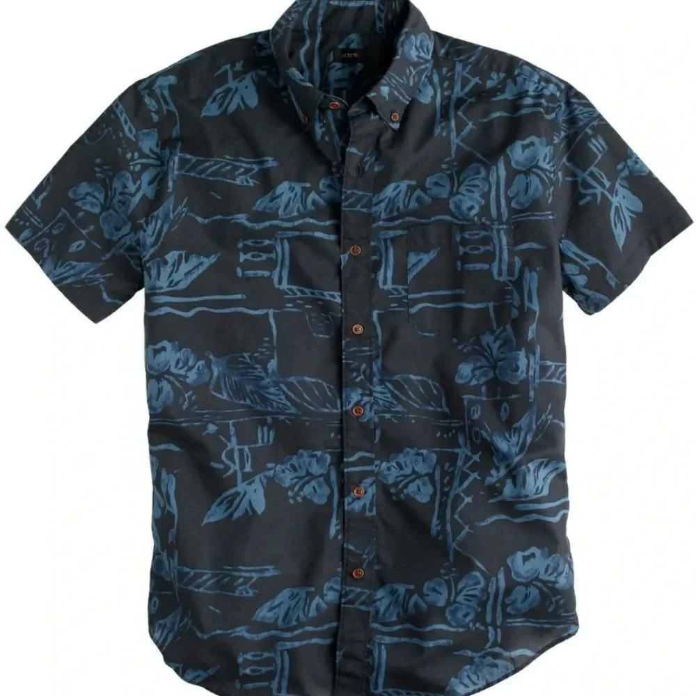J. Crew Secret Wash Batik Button Up Size Small